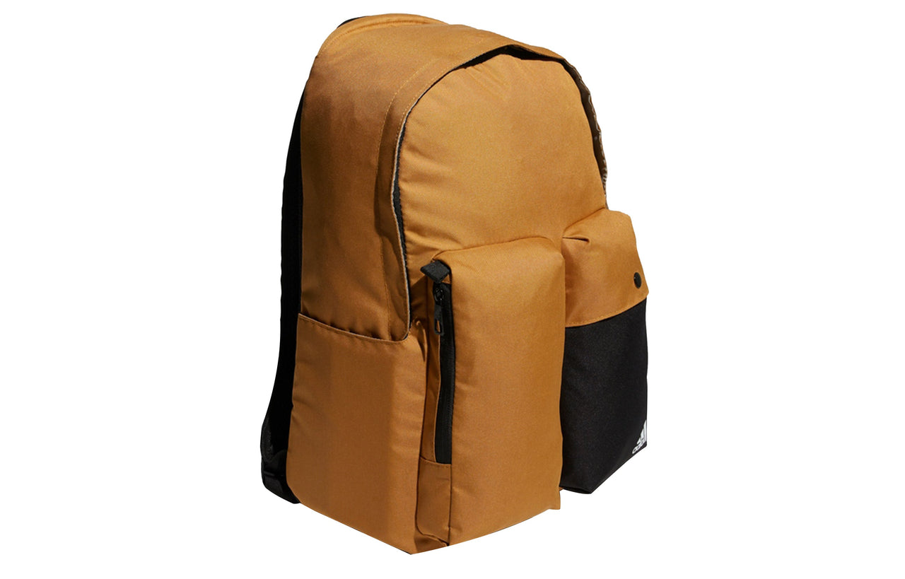 adidas Alphabet Printing Large Capacity Multiple Pockets Backpack Unisex Brown HP1453