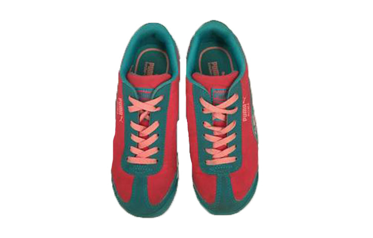 (GS) PUMA Roma Low Top Running Shoes Red/Blue 359172-03