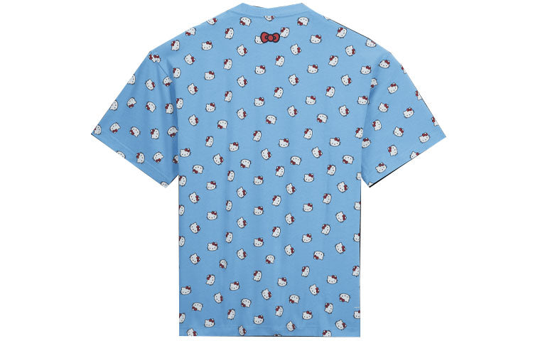 Nike x Hello Kitty Crossover SS22 Cat Full Print Pullover Short Sleeve Blue DR5520-412