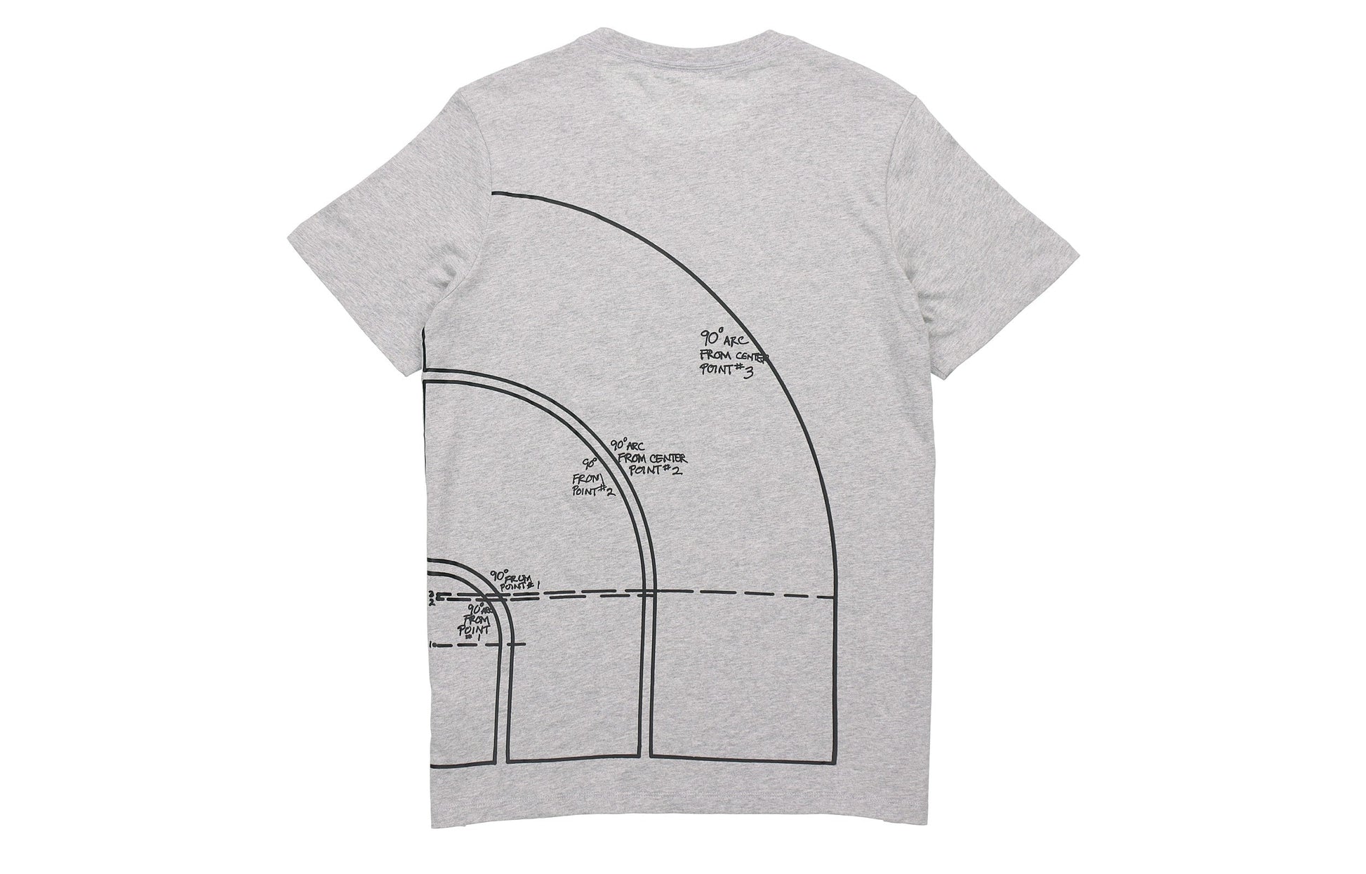 Men's THE NORTH FACE SS20 Geometry Pattern Logo Short Sleeve Gray 4998-DYX