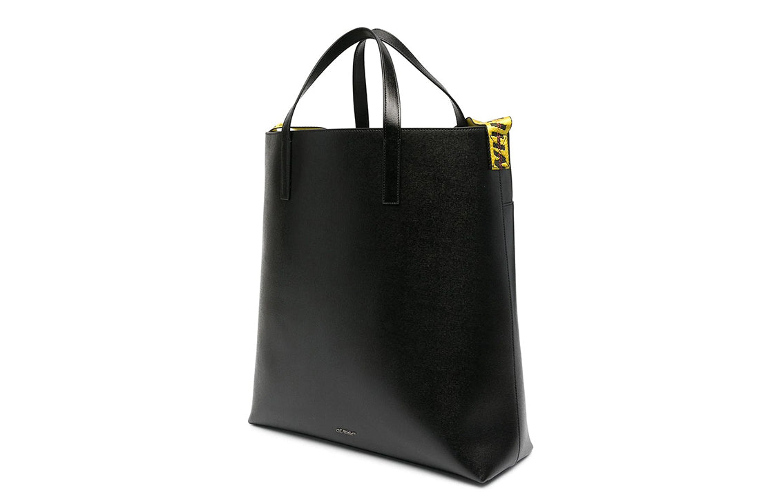 Off-White Logo Leather Tote 'Black' OMNA151R21LEA0011001