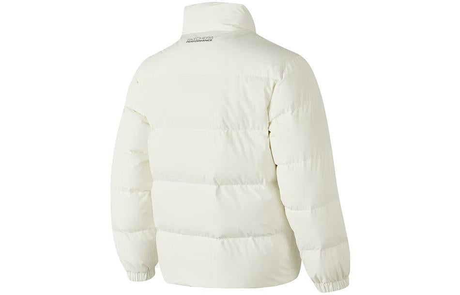 Skechers Letter Printed Waterproof Down Jacket 'White' P423U038-0074