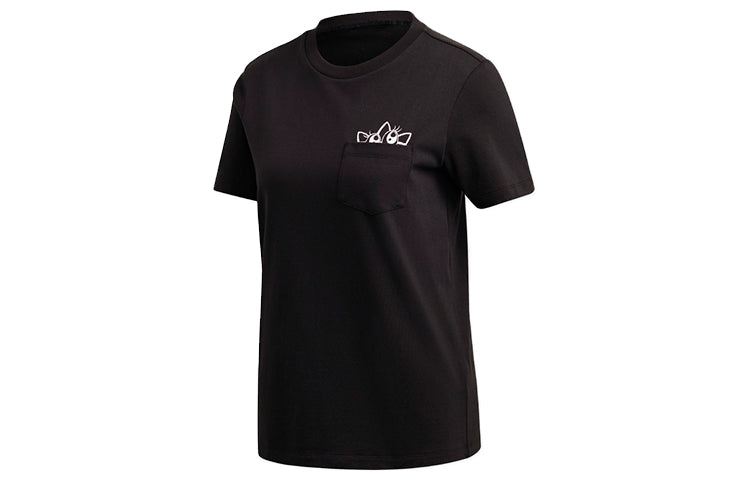 (WMNS) adidas originals Graphic Tee For Black GK3669
