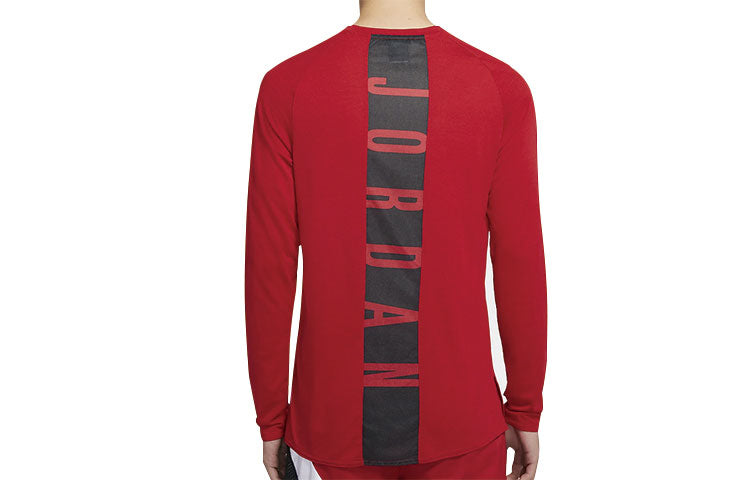 Air Jordan Alpha Dri-Fit Back Printing Long Sleeves 'Red' 926437-687