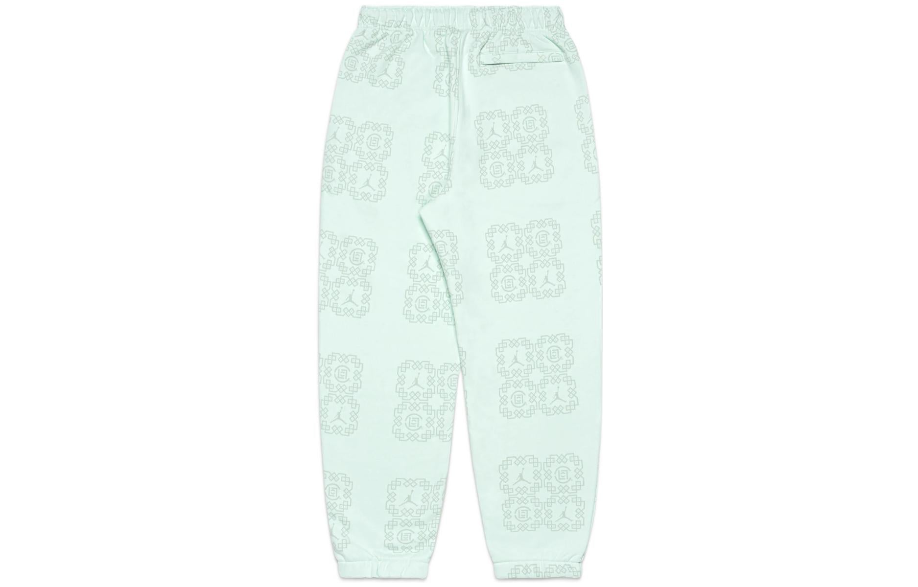Air Jordan x CLOT Jade Fleece Sweatpants 'Light Green' DO0010-394
