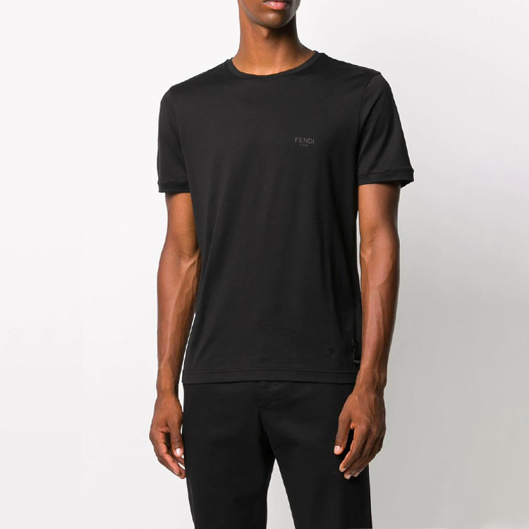 Men's FENDI Monster Eyes Short Sleeve Black FY0894ACNDF0QA1