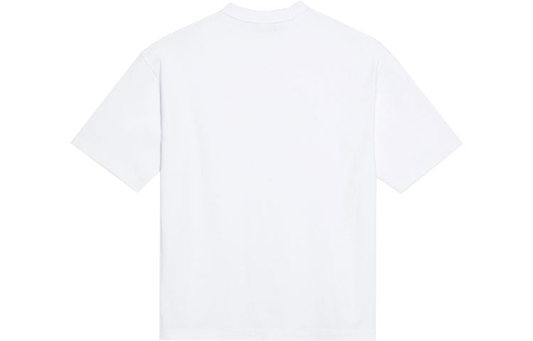 (WMNS) Balenciaga Band Portrait Printing Logo Retro Short Sleeve 'White' 612965TIV479000