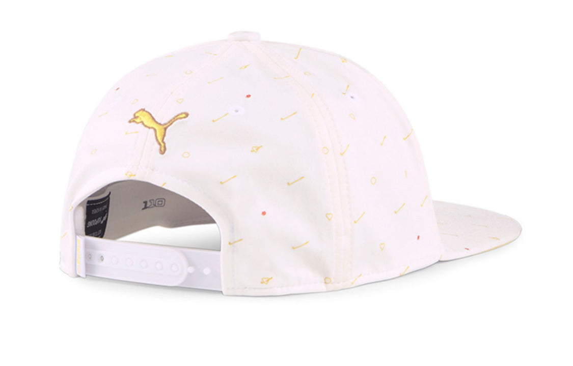 PUMA Tropical Bliss P Trucker Snapback Cap 'Grey Pink Teal' 024258