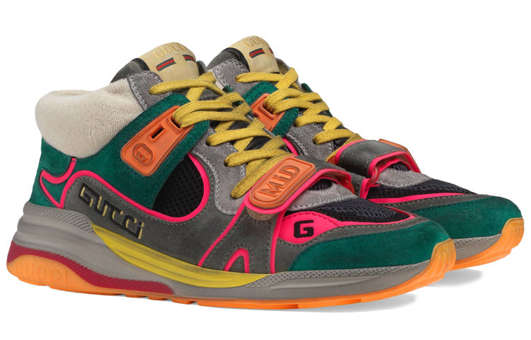 (WMNS) Gucci Ultrapace Mid 'Green Pink' 598987-0PVZ0-3185