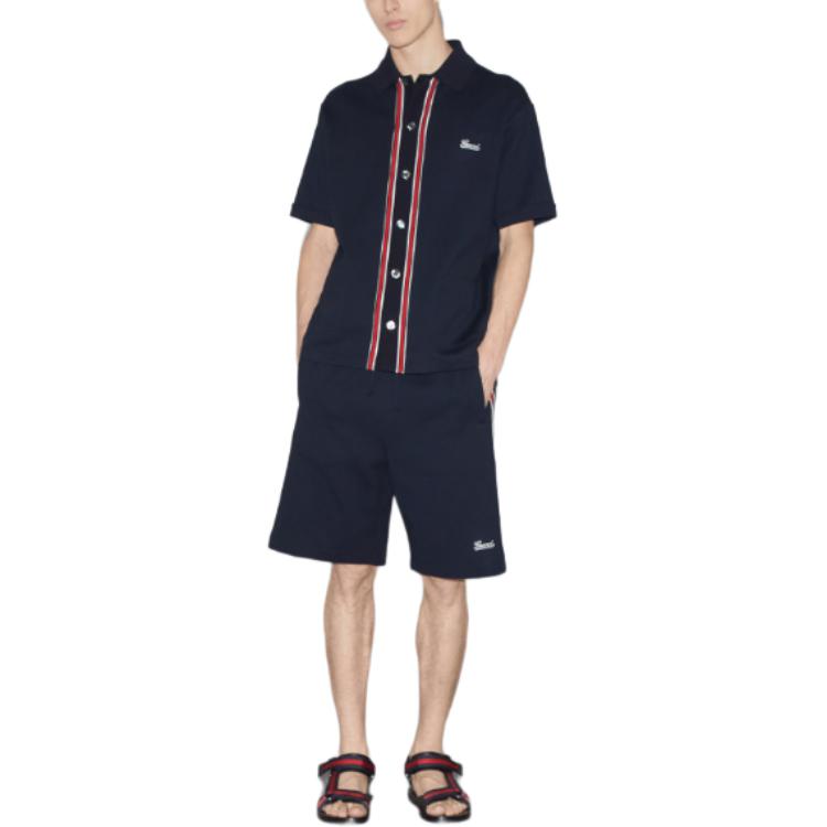 Gucci Cotton Jersey Polo Shirt 'Navy blue' 742380-XJGKU-4215