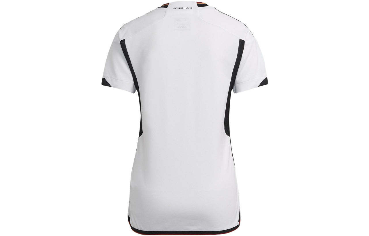 (WMNS) adidas Germany 22 Home Jersey Asia Sizing 'White Black' HF1474