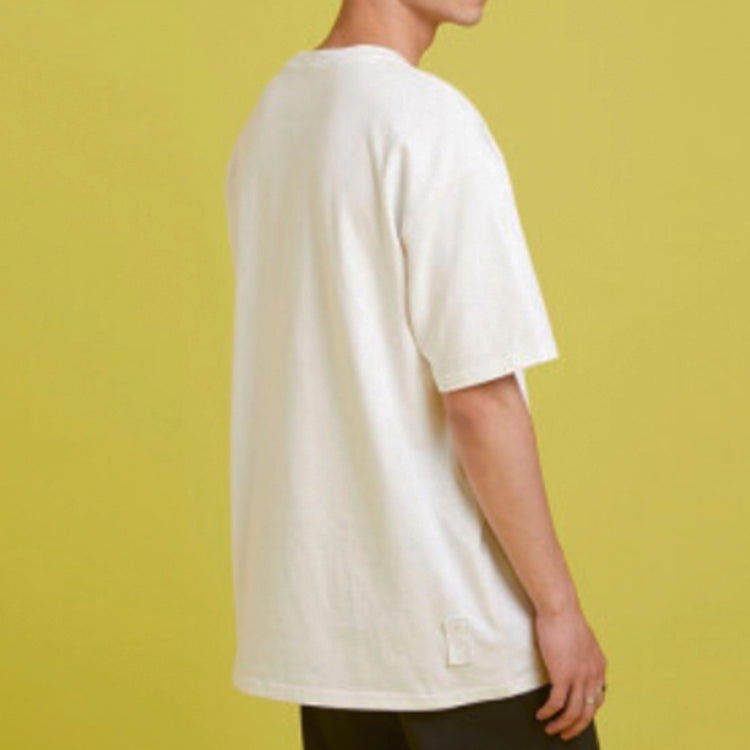 Men's Converse Flame Series Printing Short Sleeve White 10021404-102