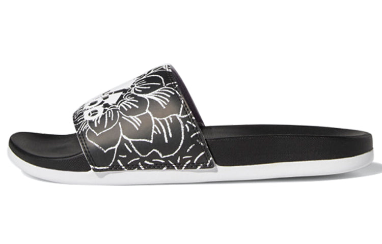 (WMNS) adidas Adilette 'Black White Purple Tint' FV6331