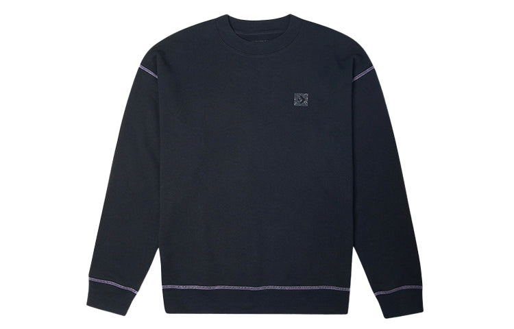 Converse Renew Graphic Crewneck Sweatshirt Asia Sizing 'Black' 10021574-A01