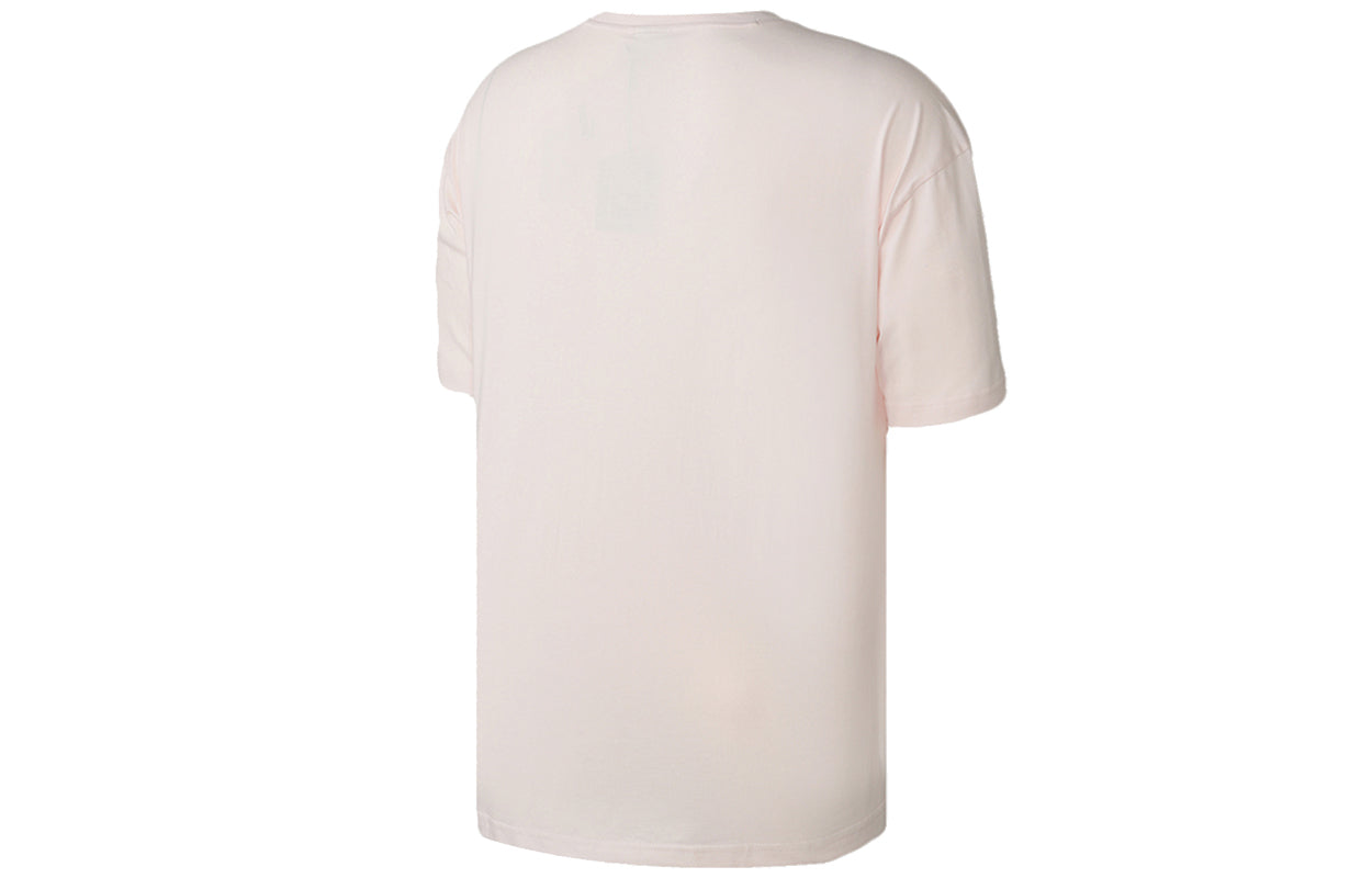 PUMA Culture MakerTee Black Loose Sports Round Neck Short Sleeve Pink Red 598527-17