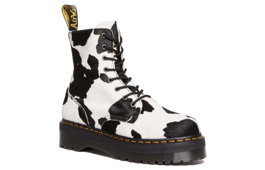 Dr. Martens Jadon Boot Hair-On Platforms Boots 'Cow Print' 31094934