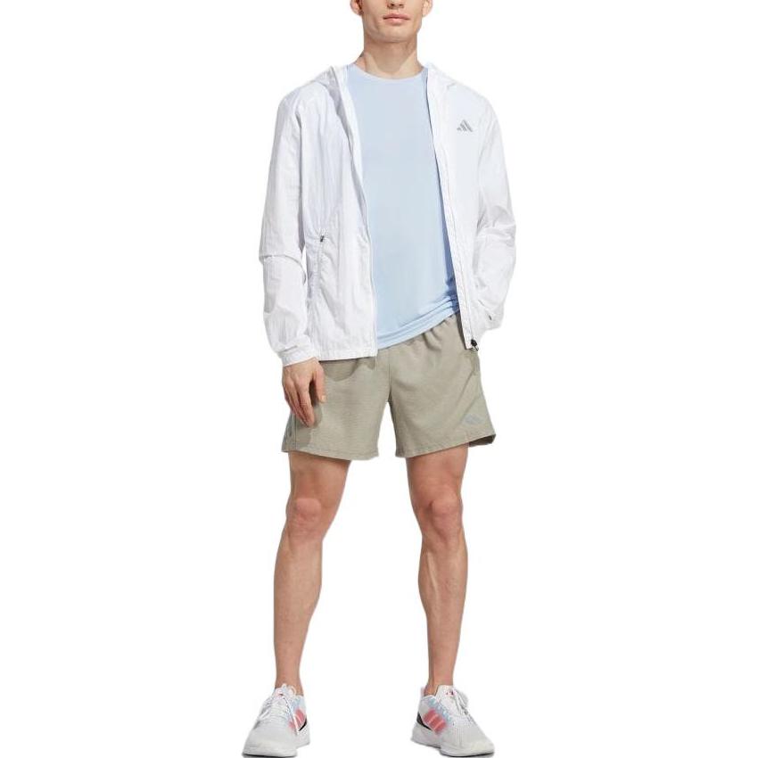 adidas Marathon Warm-Up Running Jacket Asia Sizing 'White' IB8265