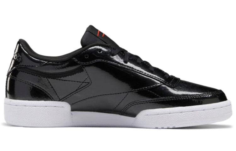 (WMNS) Reebok Club C 85 Patent Leather 'Black' EG5986