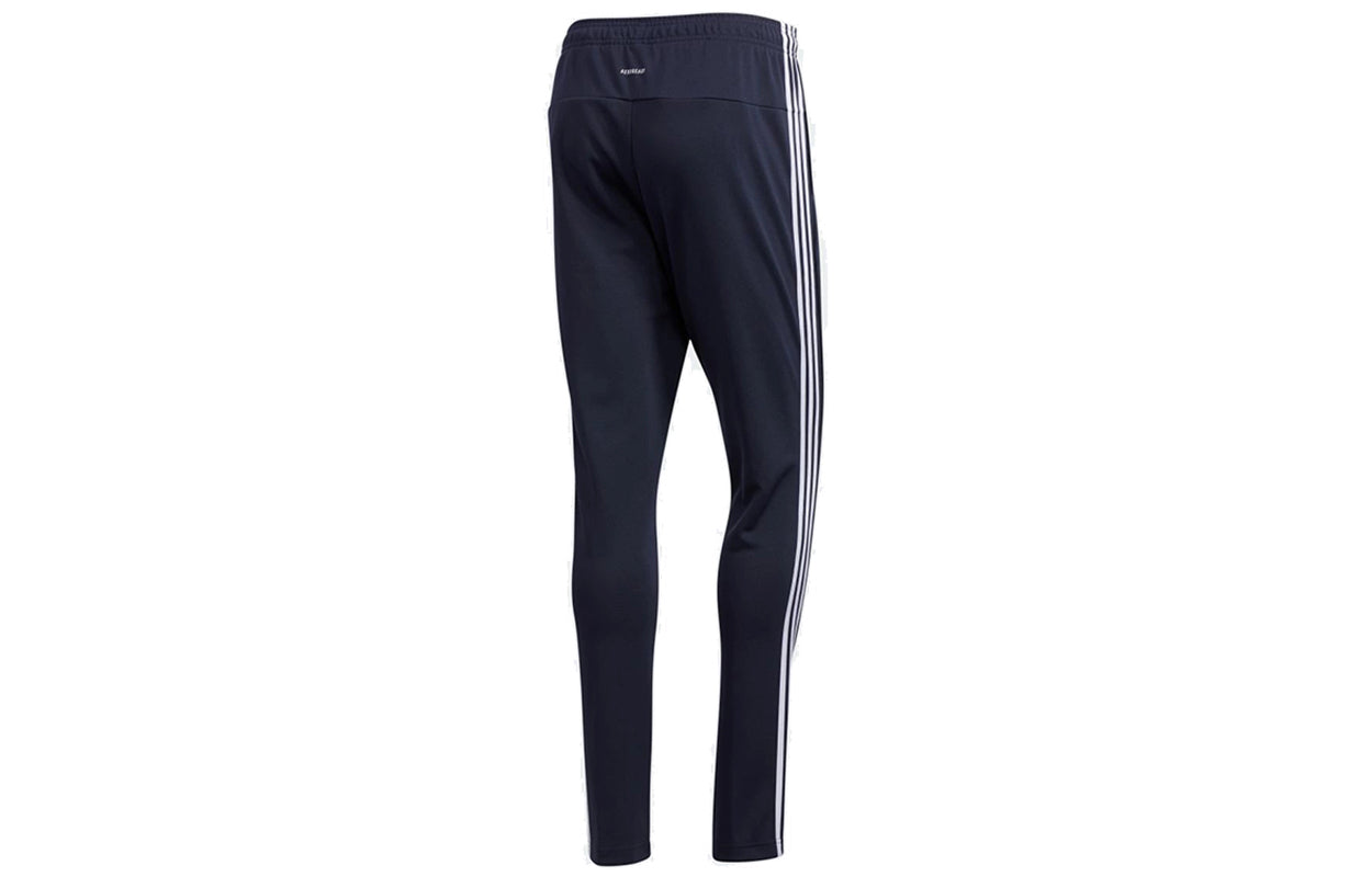 adidas Running Sports Stripe Knit Long Pants Navy Blue FM5354