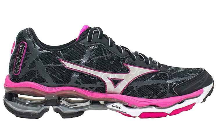 Mizuno Wave Creation 16 Low Tops Wear-resistant Black Pink J1GD150103