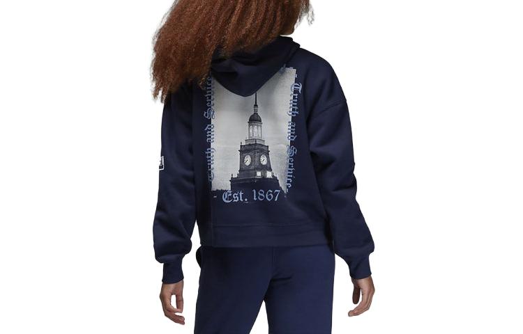 (WMNS) Air Jordan x Howard University Logo Hoodie 'Blue' FD9337-419