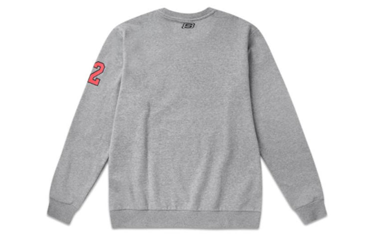 Men's Skechers Alphabet Printing Knit Pullover Gray L319M036-004FS