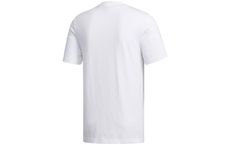Men's adidas Sports Round Neck White T-Shirt DY8740