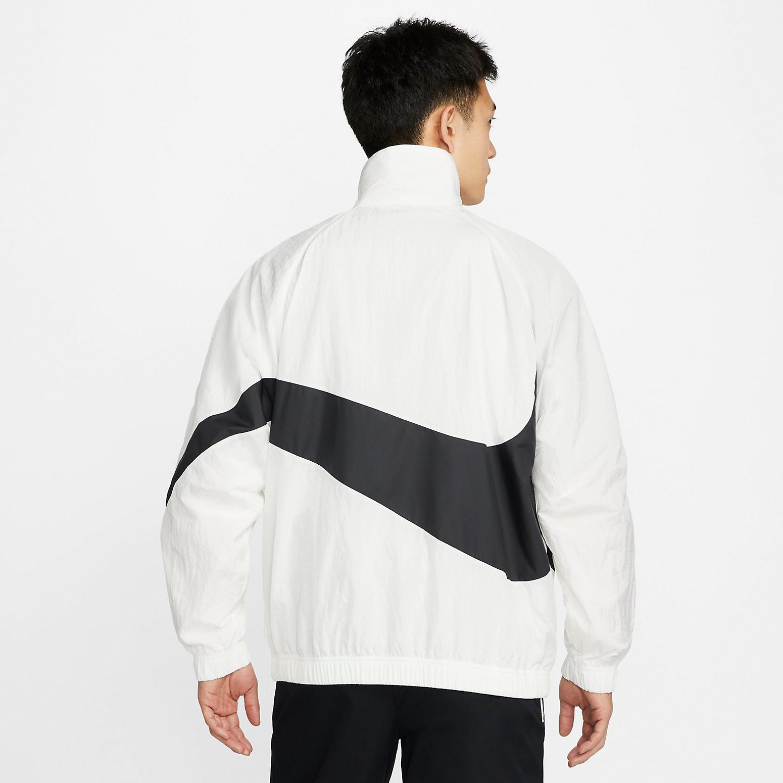 Nike Sportswear Statement Woven HBR Jacket Asia Sizing 'Sail Black' DV0531-133