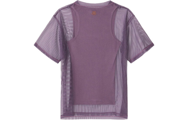 KENZO Pattern Printing Short Sleeve Purple T-Shirt FB52TS6464PM-82