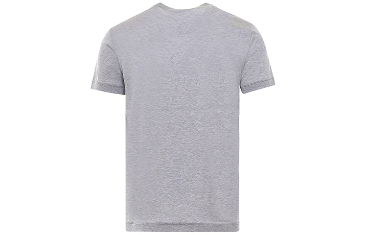 Men's Alexander McQueen Logo Alphabet Pattern Short Sleeve Gray 624180-QPX01-1200
