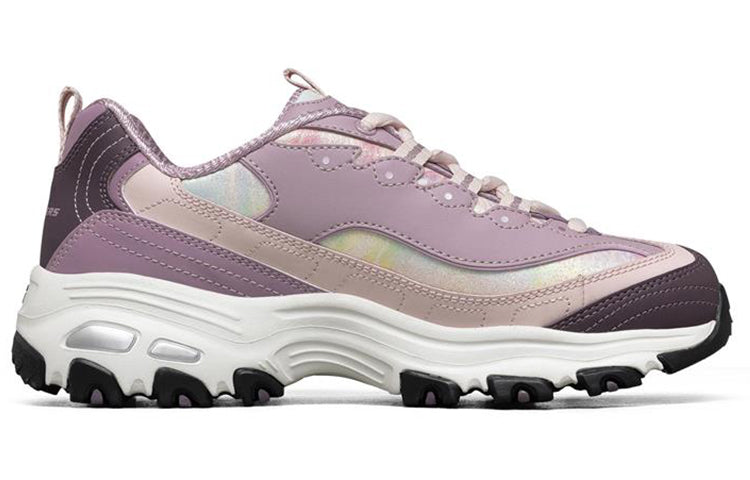 (WMNS) Skechers D'Lites 1.0 'Purple Black' 149240-LAV