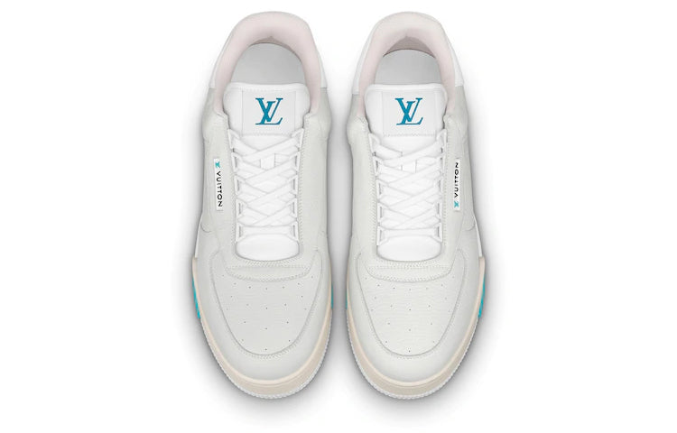 LOUIS VUITTON Trainer Sneakers 'Light Grey White Teal' 1A816H