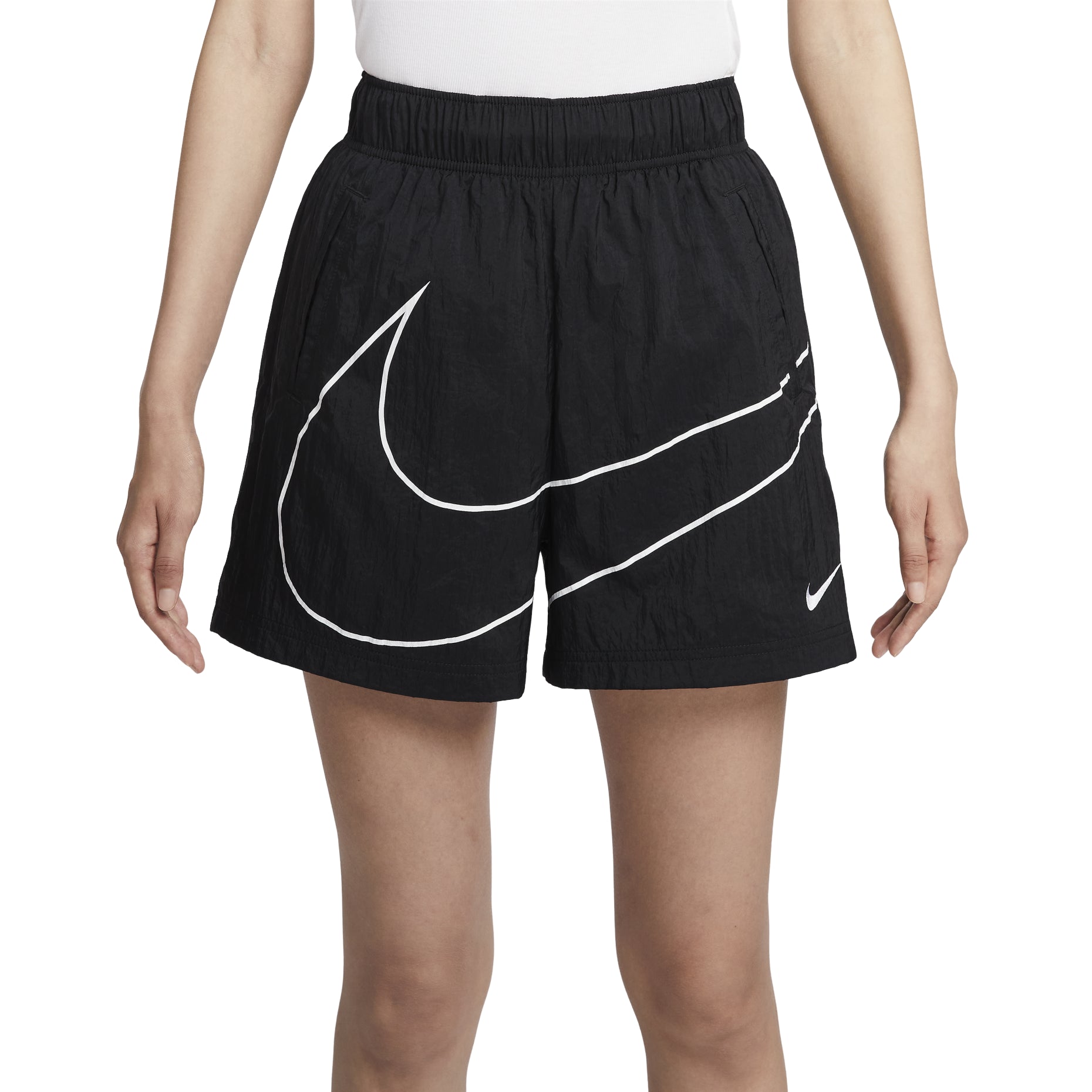 (WMNS) Nike Sportswear Essential Woven Shorts Asia Sizing 'Black' HM4633-010