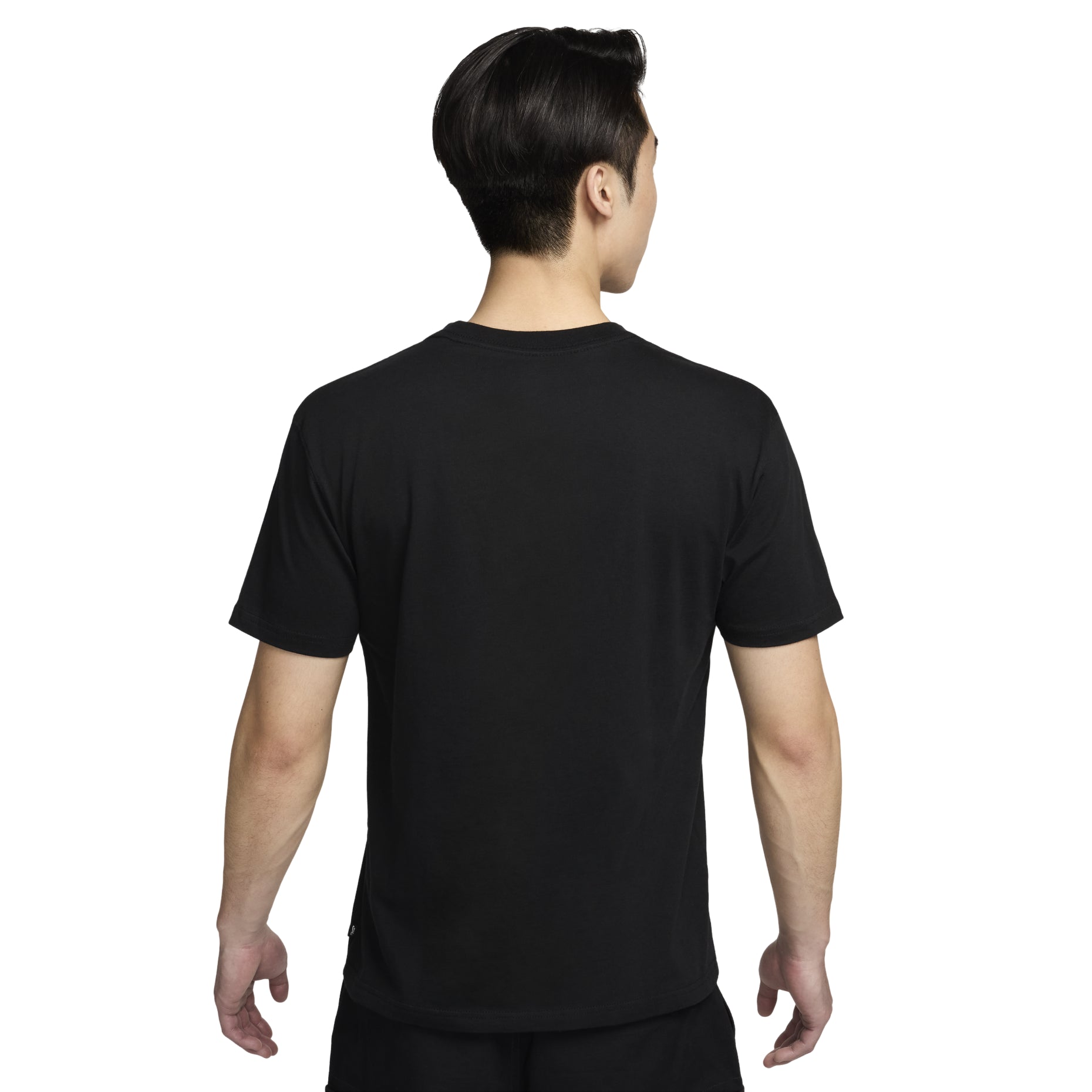 Men's Nike SB Logo Printing Sports Skateboard Short Sleeve Black T-Shirt DC7818-010