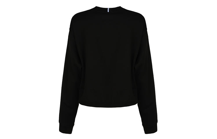 (WMNS) Alexander McQueen SS21 Round Neck Pullover Long Sleeves Sweatshirt 'Black' 624675-RQR2-01000