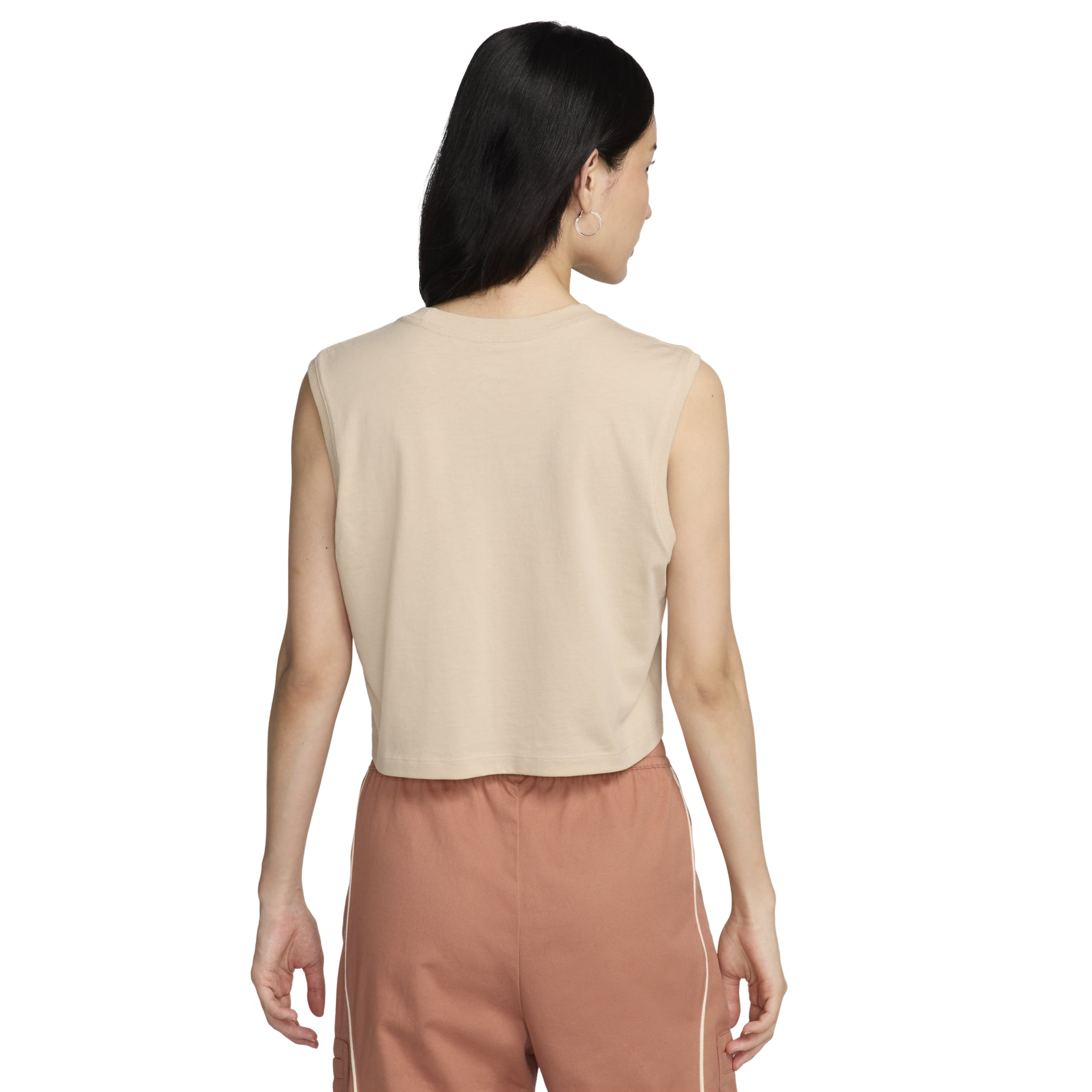 (WMNS) Nike Sportswear Club Sleeveless Cropped Top 'Beige' FV5506-126