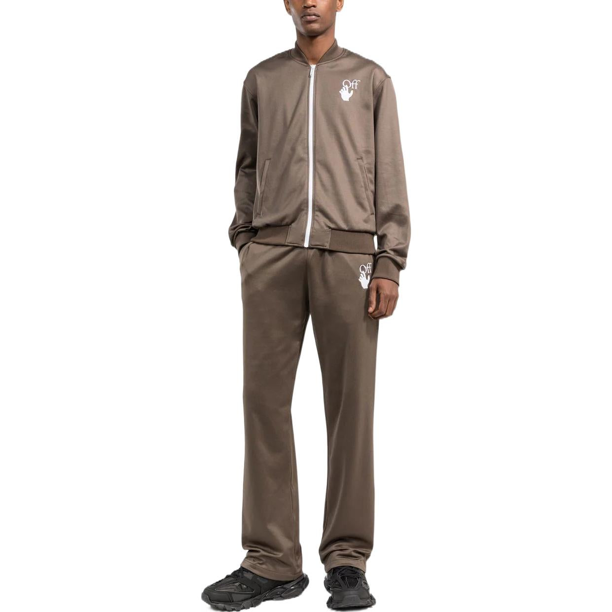 Off-White SS22 Straight Loose Casual Pants 'Brown' OMCJ018S22FAB0016401