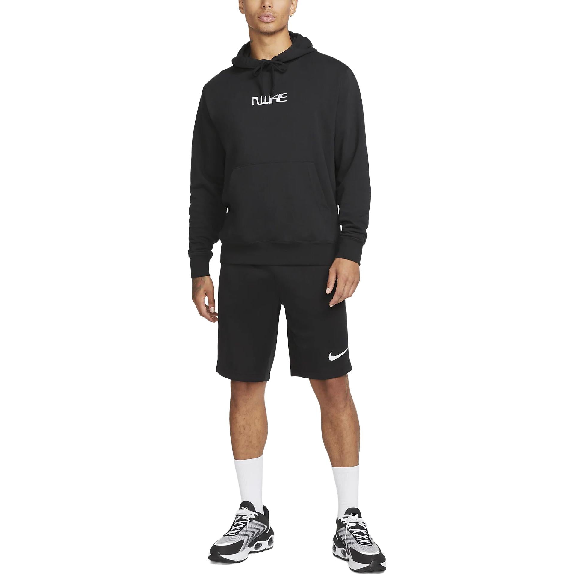 Nike Club Fleece Pullover Soccer Hoodie 'Black' FB6575-010