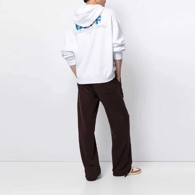Off-White FW21 Logo Printing Long Sleeves Loose Fit White OMBB073S21FLE0010110