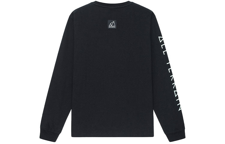 New Balance Men's New Balance Starry Sky Logo Printing Round Neck Long Sleeves Black T-Shirt AMT13515-BK