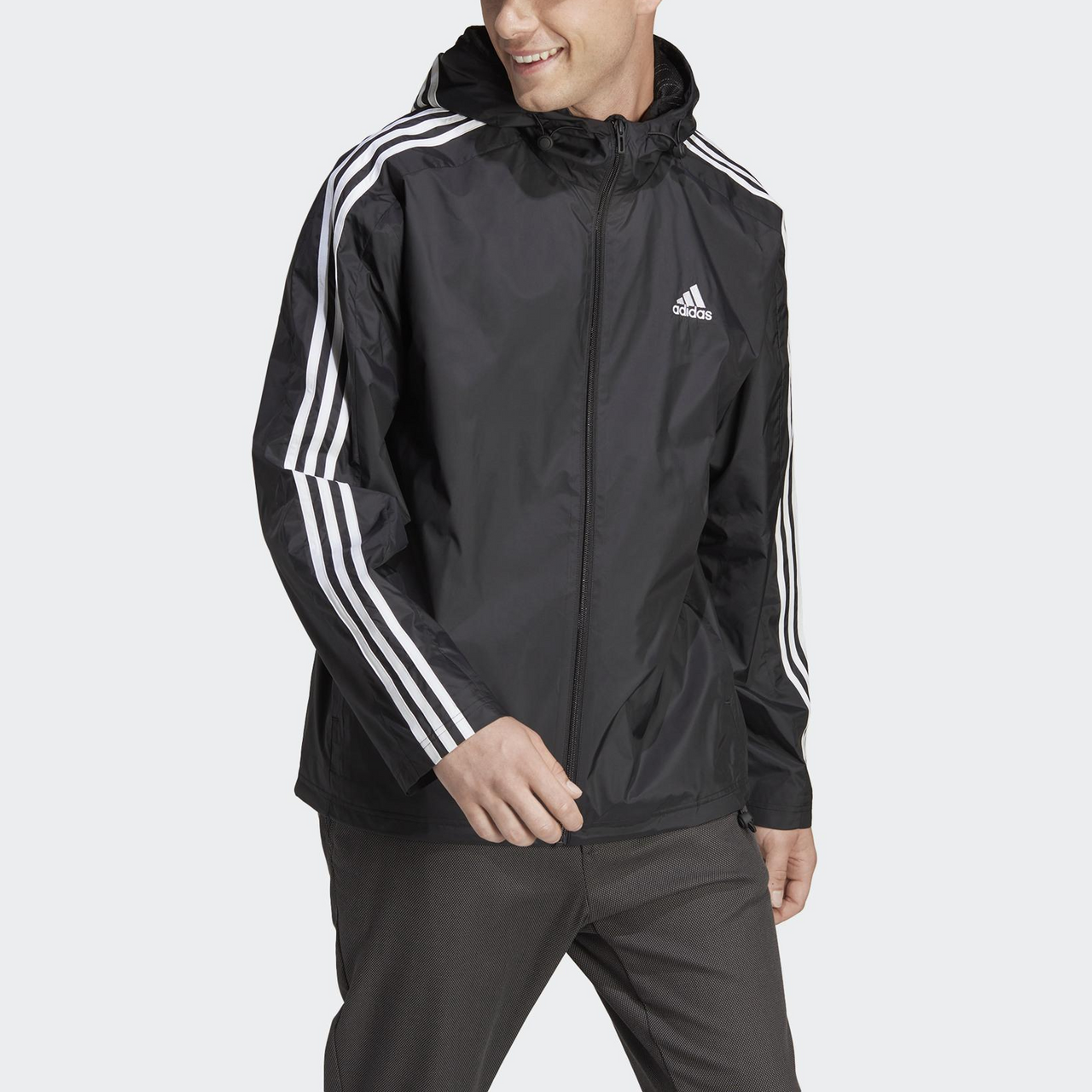adidas Logo Essential Jackets 'Black' IB0381
