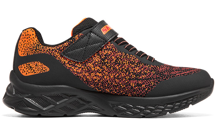 (GS) Skechers Microspec 2.0 Tromson 'Black Red Orange' 403920L-BKRD