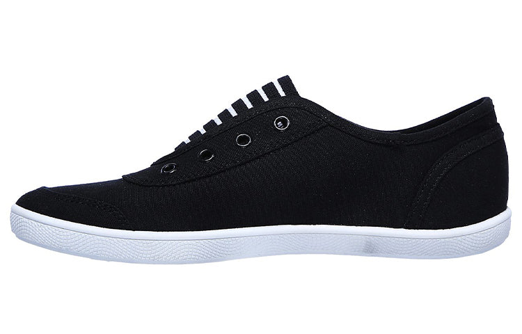 (WMNS) Skechers Bob's B Cute Low-Top Sneakers Black/White 113112-BLK