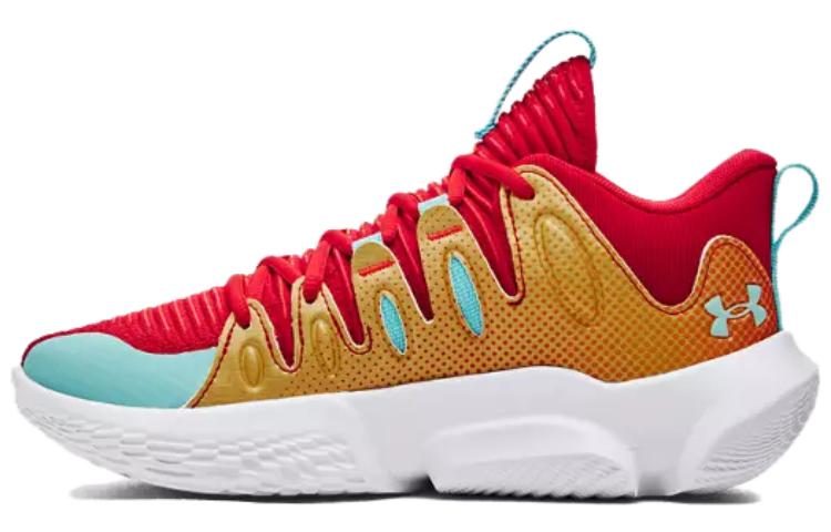 (WMNS) Under Armour Flow Breakthru 4 ASG Basketball Shoes 'Gold Red' 3028061-600
