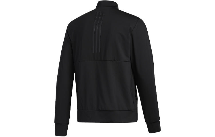 adidas Wind P Heat Jk Golf Athleisure Casual Sports Baseball Collar Jacket Black FS6974