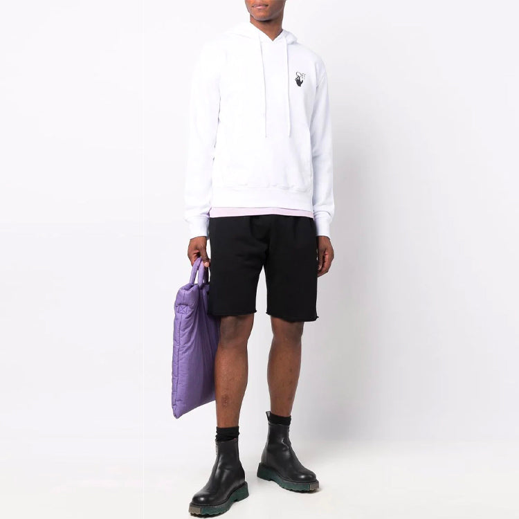 Off-White FW21 Retro Logo Sports Shorts Slim Fit Version Black OMCI006F21FLE0031001