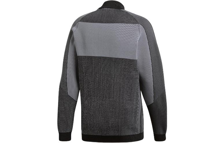 adidas originals Plgn Knitted Track Jacket 'Grey Black' CW5108