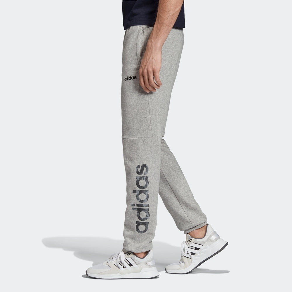adidas E CAMO LIN PANT Training Sports Pants Gray EI9746