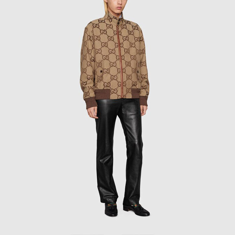 Gucci Jumbo GG Canvas Jacket 'Beige Ebony' 680812-Z8AVS-2580
