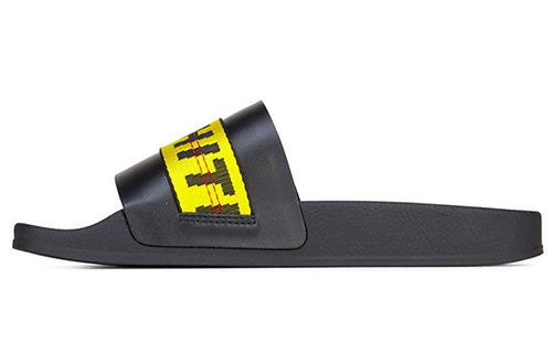Off-White Industrial Sliders 'Black Yellow' S/S 2019 OMIA088S19C220341060